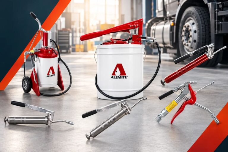 Equipos de Lubricación ALEMITE: Engrasadoras Manuales, Bombas Neumáticas y Soluciones para la Industria